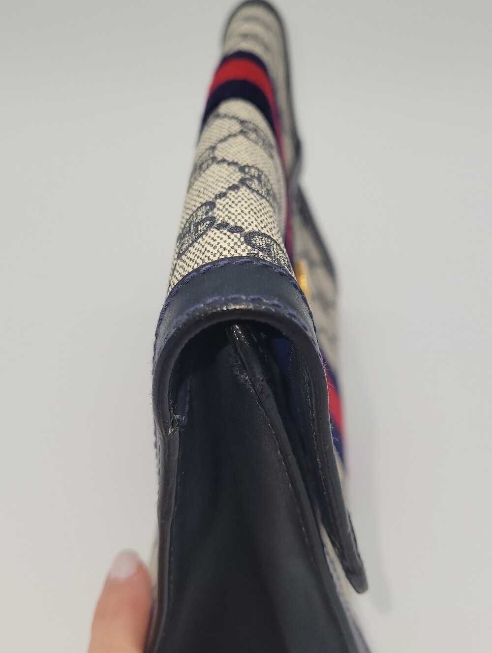 Vintage Gucci GG Supreme Sherry Line Clutch Bag - Picture 7 of 10